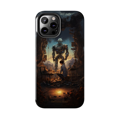 Introducing the "Mechanical Bond" Cell Phone Case – Witness a Captivating Moment of Giant Robot and Boy -Tough Phone Cases