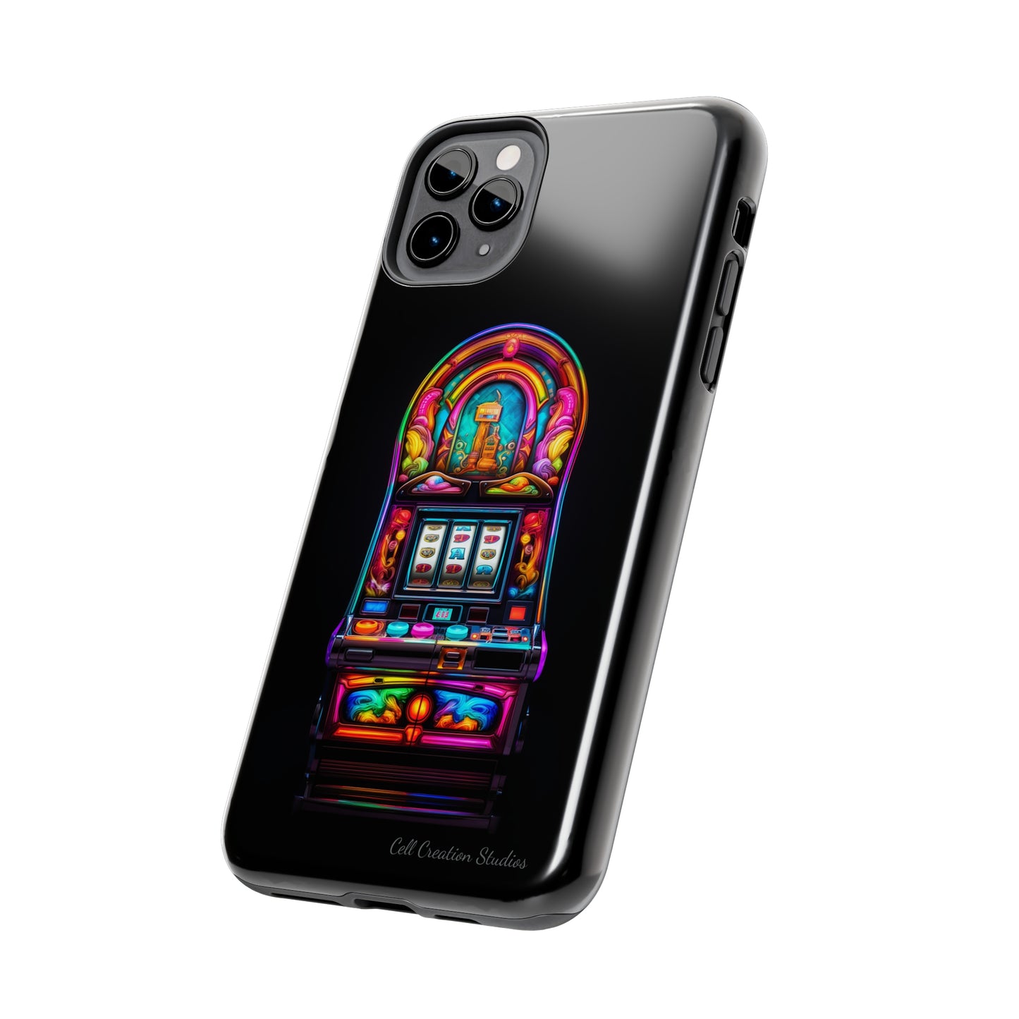 Introducing the "Vibrant Slot Frenzy" Cell Phone Case – Experience the Thrill of Colors and Luck -Tough Phone Cases