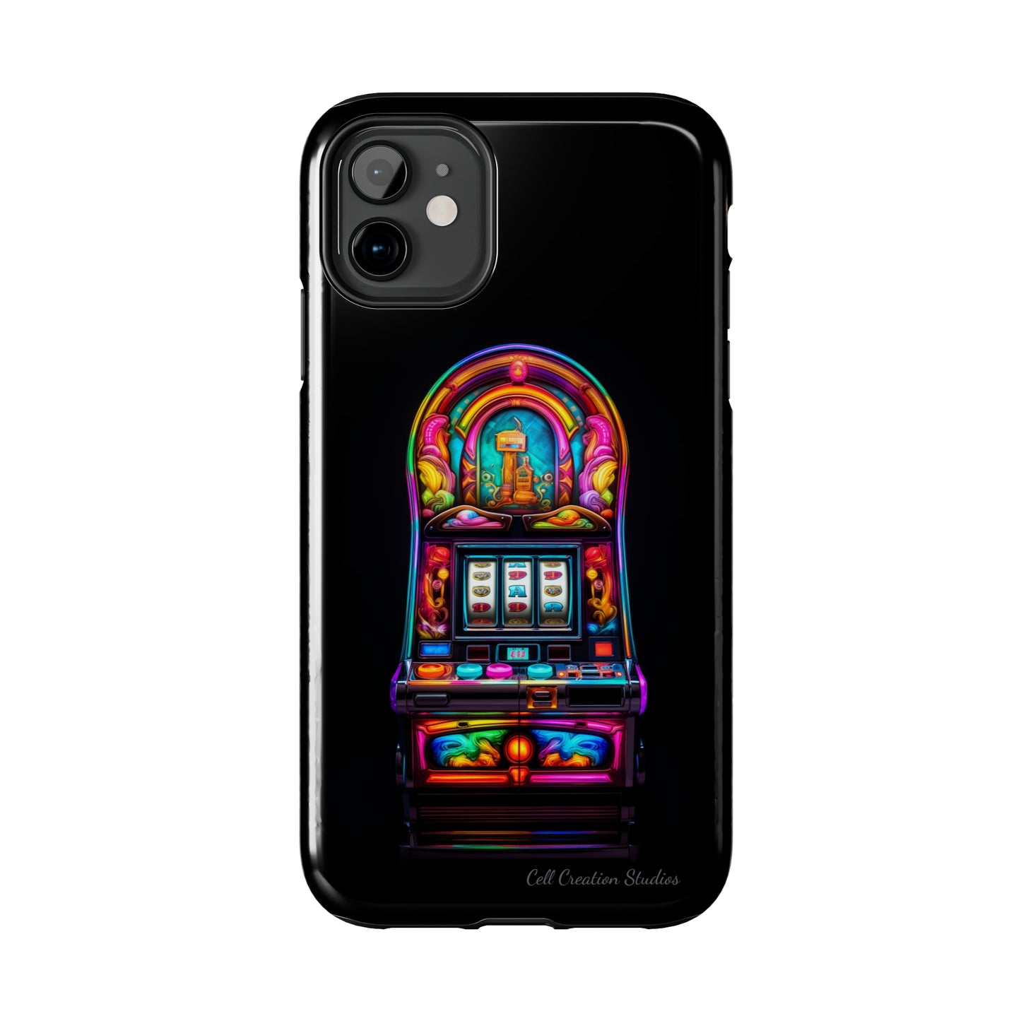 Introducing the "Vibrant Slot Frenzy" Cell Phone Case – Experience the Thrill of Colors and Luck -Tough Phone Cases