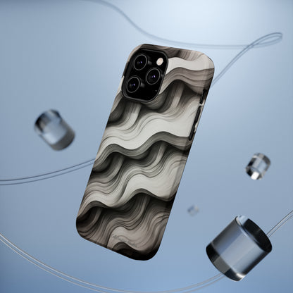 The "Geometric Waves" Cell Phone Case -MagSafe Tough Cases