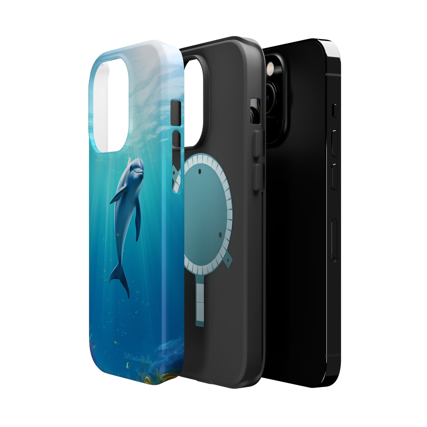 The "Dolphin Serenity" -MagSafe Tough iPhone Cases