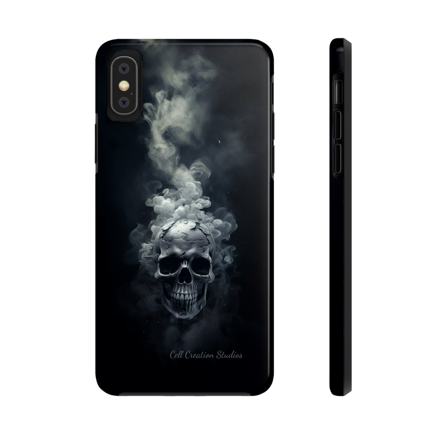 "Ethereal Skull Noir" -Tough iPhone Cases