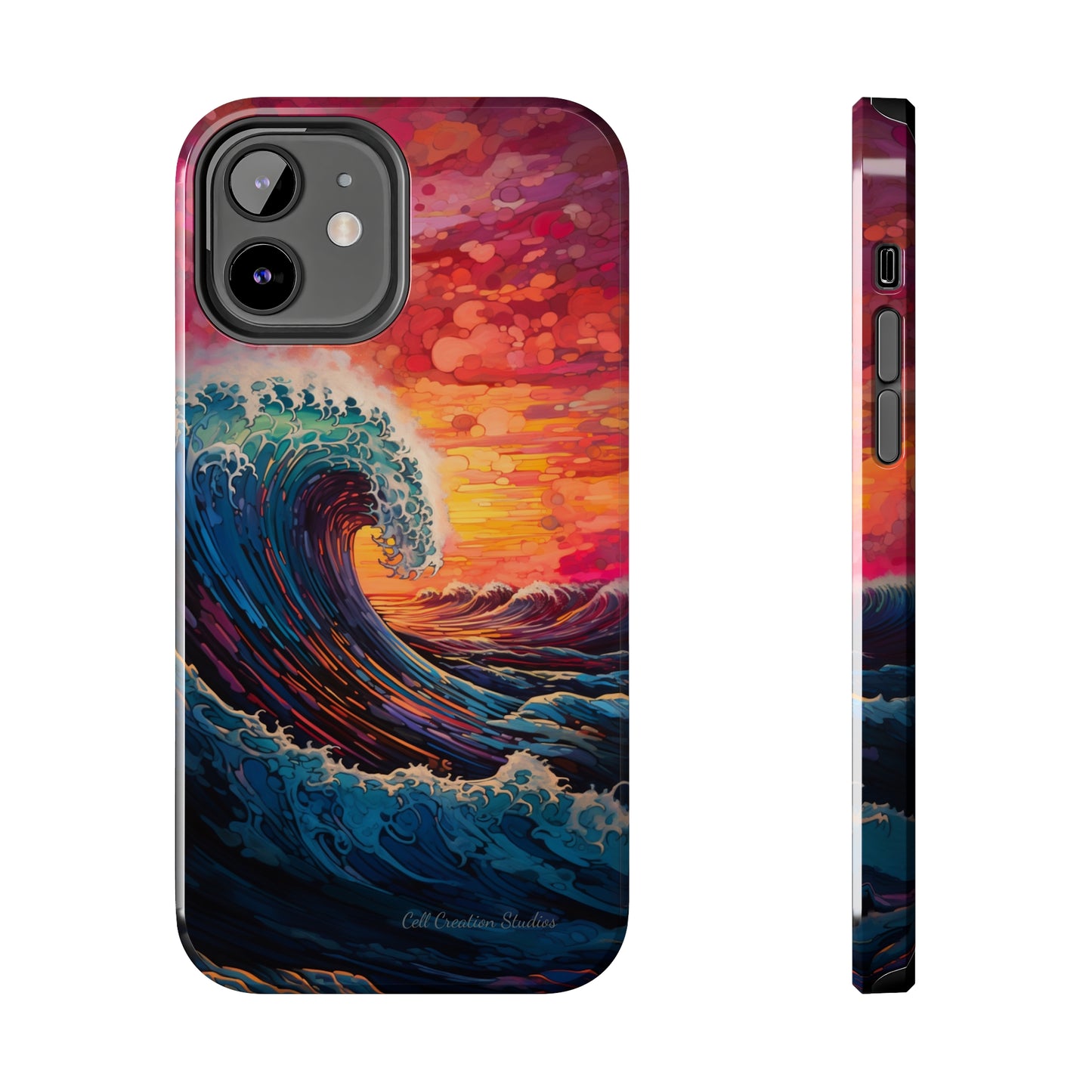 "Colorful Ocean Wave" Cell Phone Case -Tough Phone Cases