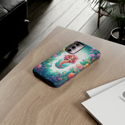 "Pink Seaflower Mermaid" -Tough Samsung Phone Cases