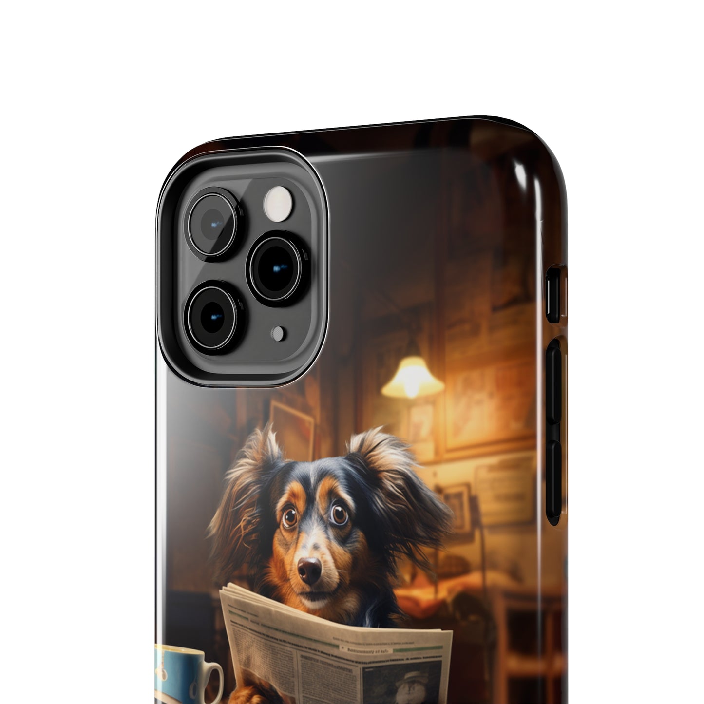 Introducing the "Pup's Perusal" Cell Phone Case – Unleash Heartwarming Humor -Tough Phone Cases