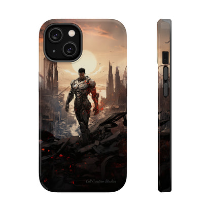 Introducing the "Cyber Guardian" Cell Phone Case – Embrace Futuristic Heroism -MagSafe Tough Cases