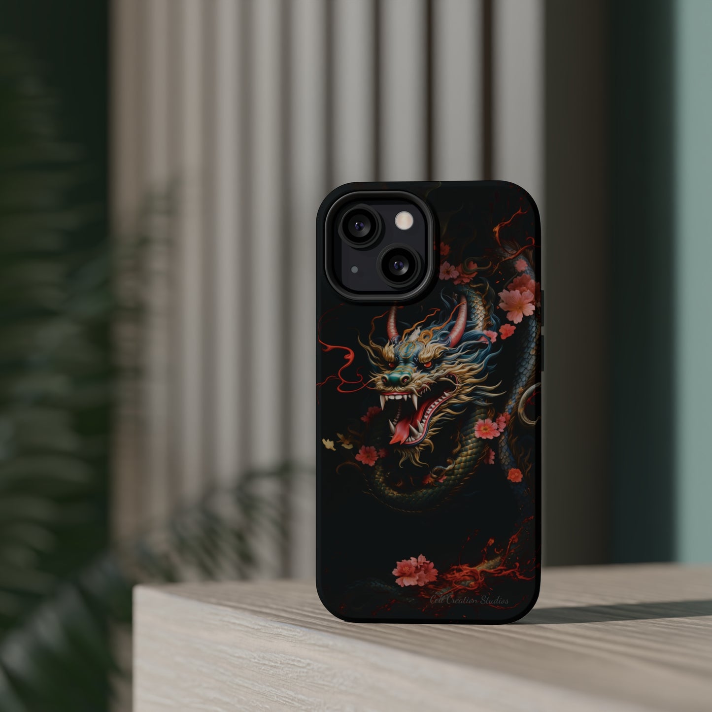 Introducing the "Mystical Japanese Dragon" Cell Phone Case – Unleash the Dragon's Power -MagSafe Tough Cases