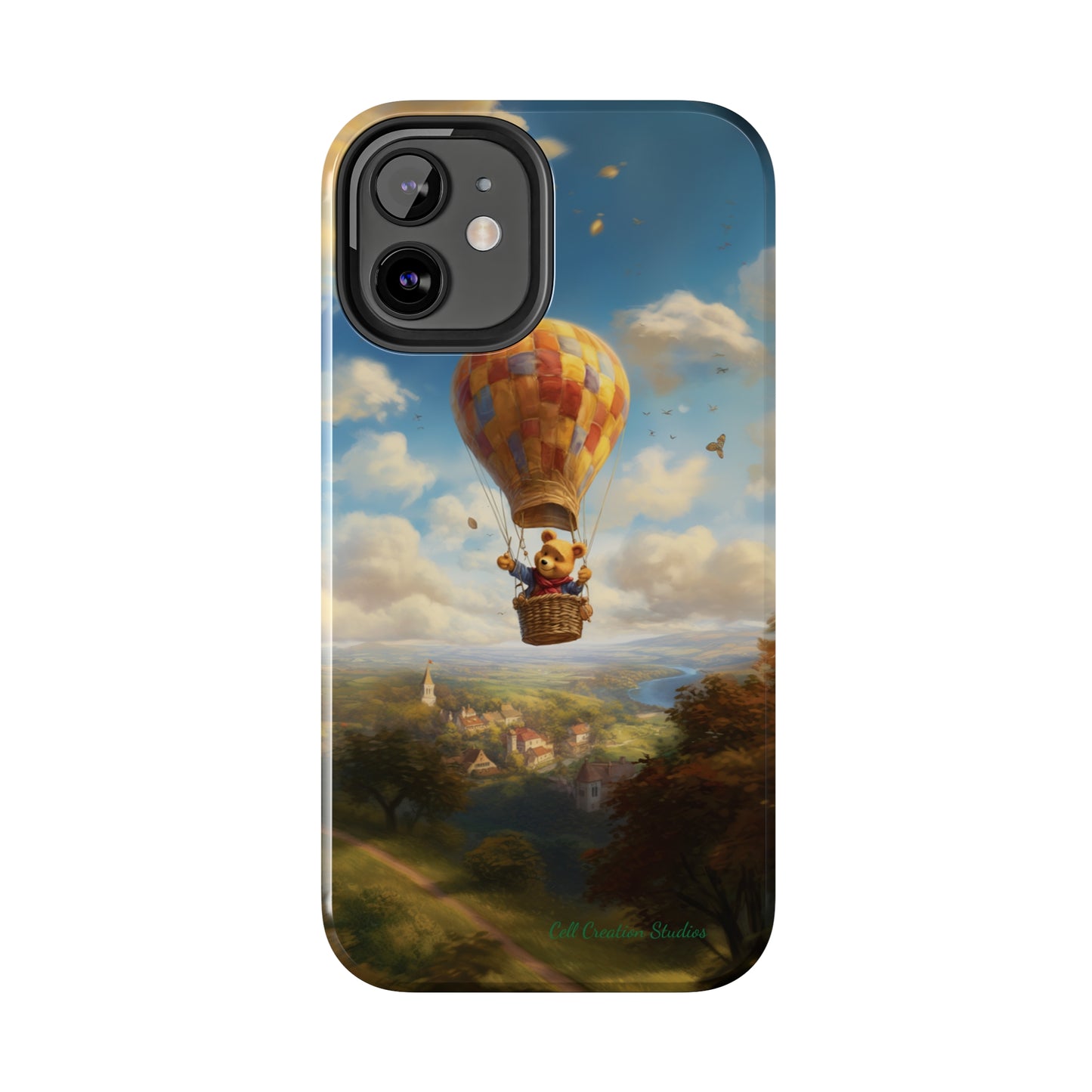 Introducing the "Winnie-The-Pooh's Balloon Adventure" Cell Phone Case – Soar to New Heights in Style -Tough Phone Cases