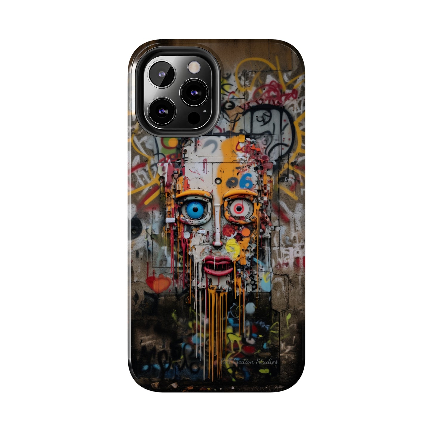 "Urban Graffiti Face" -Tough Phone Cases