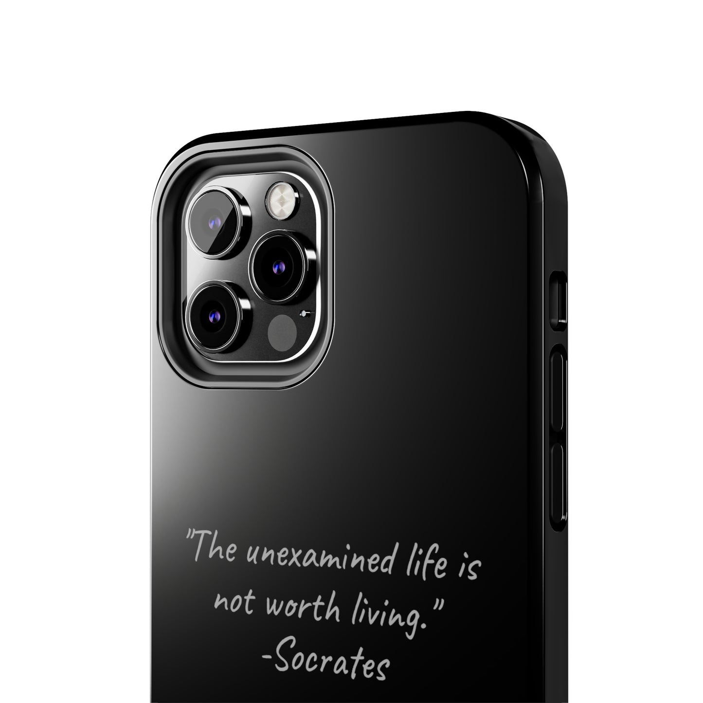 "Life's Examination" Socrates Quote Phone Case -Tough Phone Cases