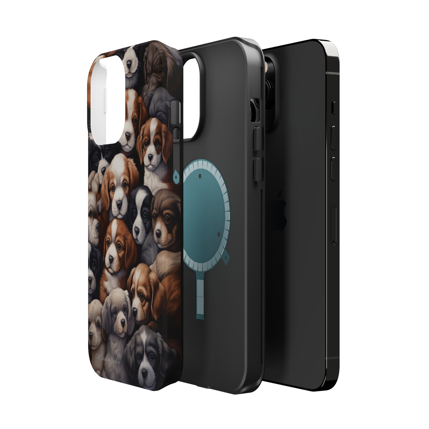 "Puppy Pile" Cuddles Phone Case -MagSafe Tough Cases