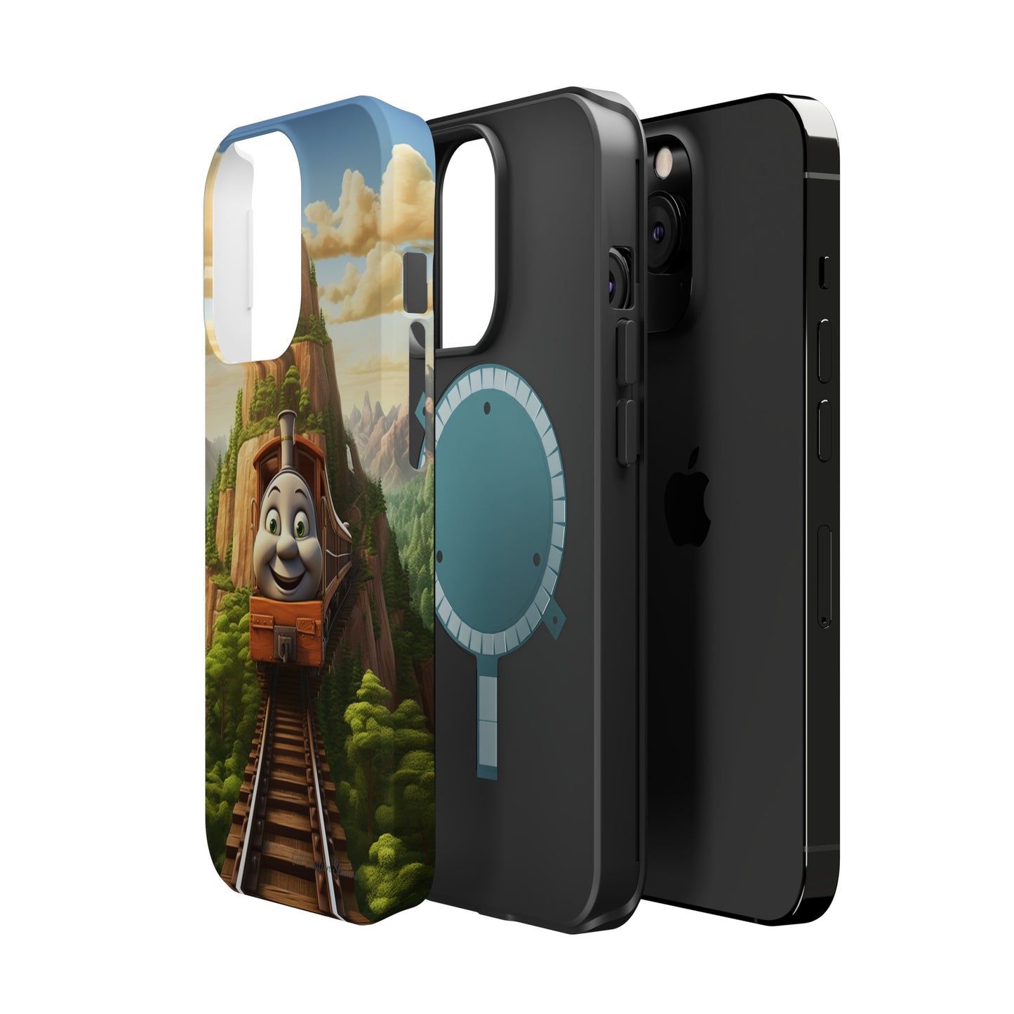 The "Mountain Journey Train" Character Phone Case -MagSafe Tough Cases