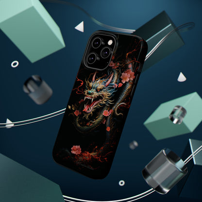 Introducing the "Mystical Japanese Dragon" Cell Phone Case – Unleash the Dragon's Power -MagSafe Tough Cases