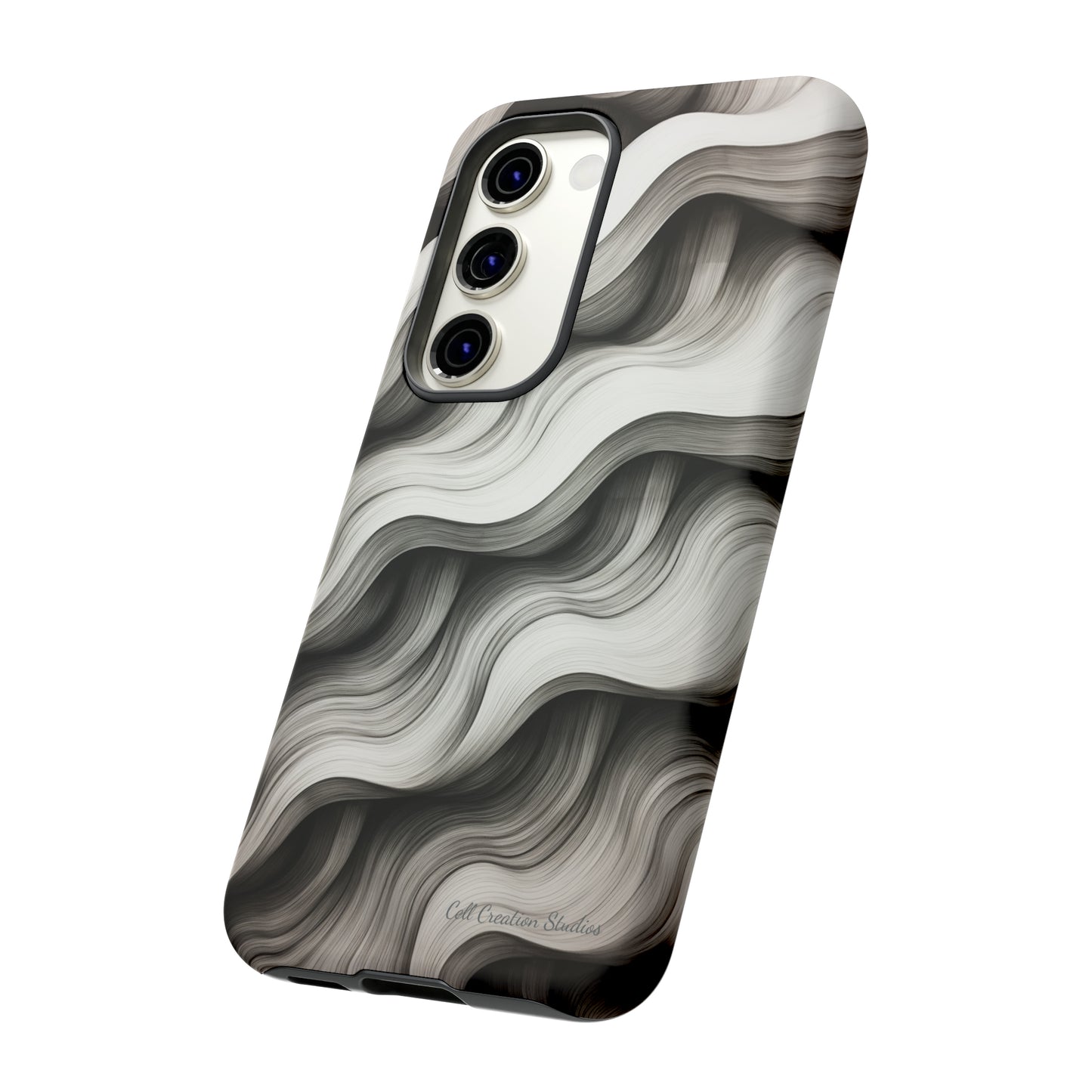 The "Geometric Waves" Cell Phone Case -Tough Cases