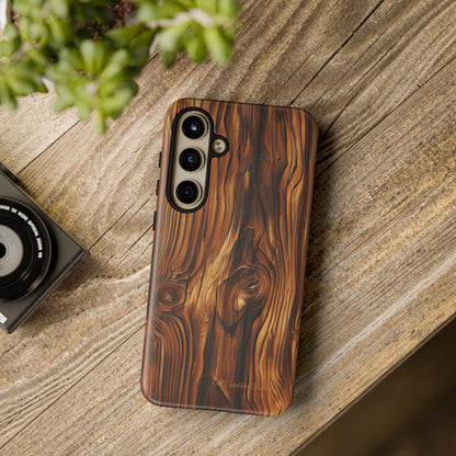 "Wood Grain Elegance" Tough Samsung Galaxy Cases