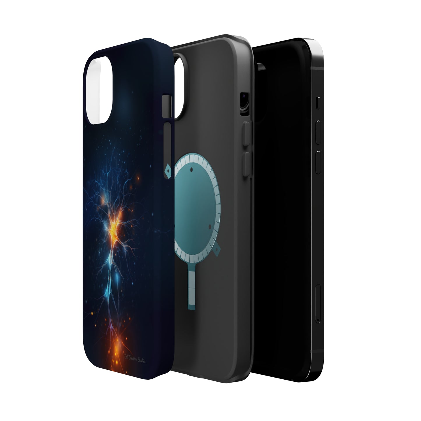 Introducing the "Luminous Neuron" Cell Phone Case – Illuminate Your Connection! -MagSafe Tough Cases