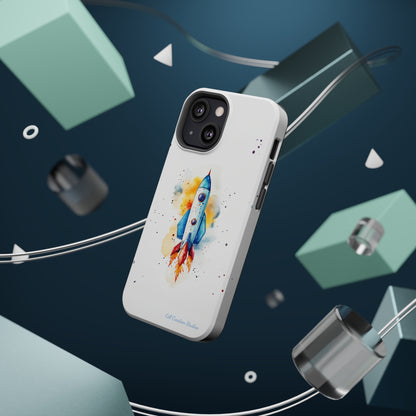 Introducing our "Cosmic Rocket" Cell Phone Case – Where Style Meets Adventure -MagSafe Tough Cases