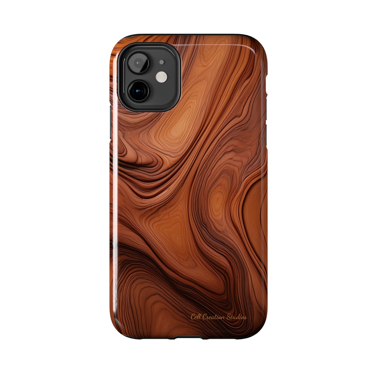 The "Natural Elegance" Wood Pattern Phone Case -Tough Phone Cases