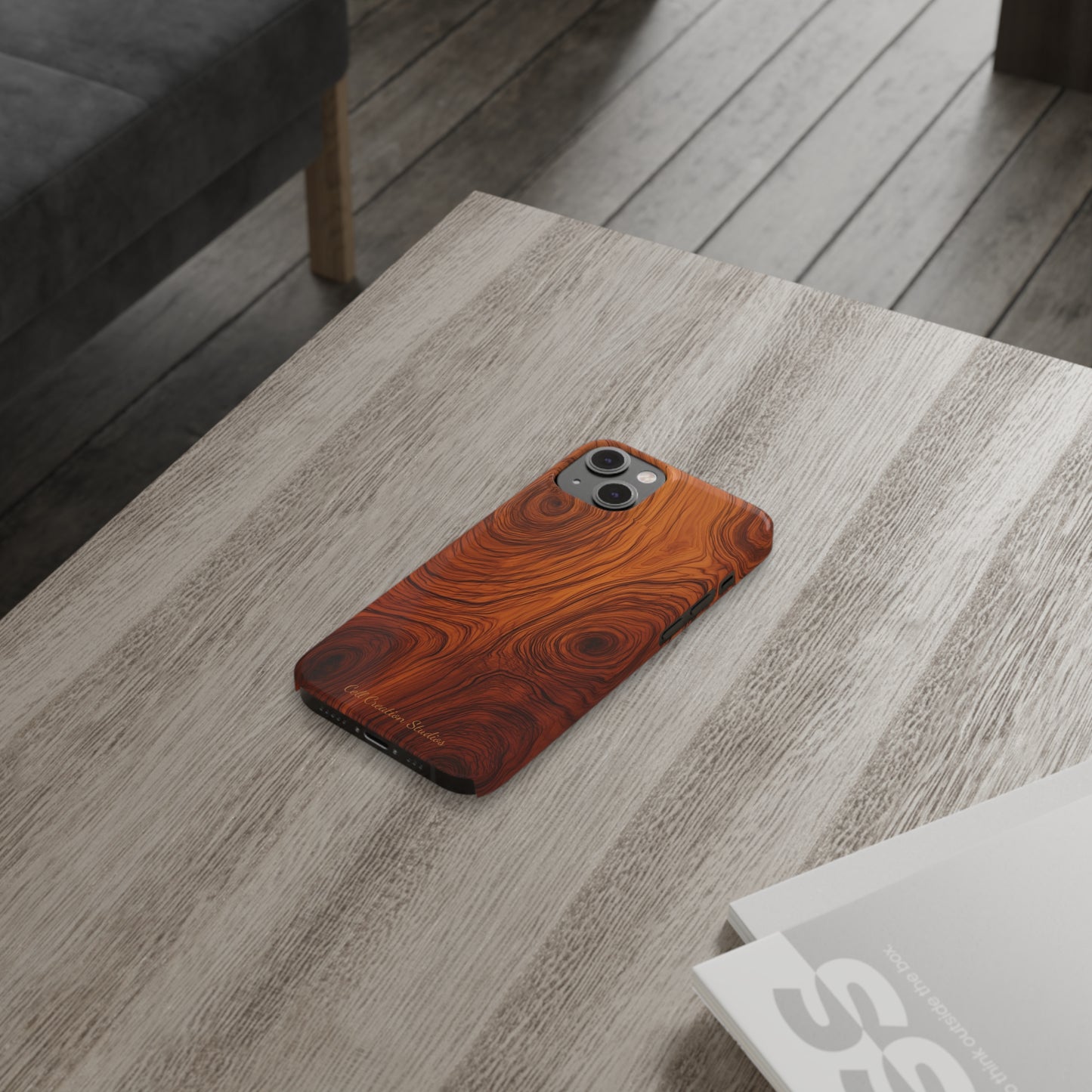 Introducing the "Natural Woodgrain" Cell Phone Case – Embrace Organic Beauty with Wood Pattern Design -Slim Phone Cases