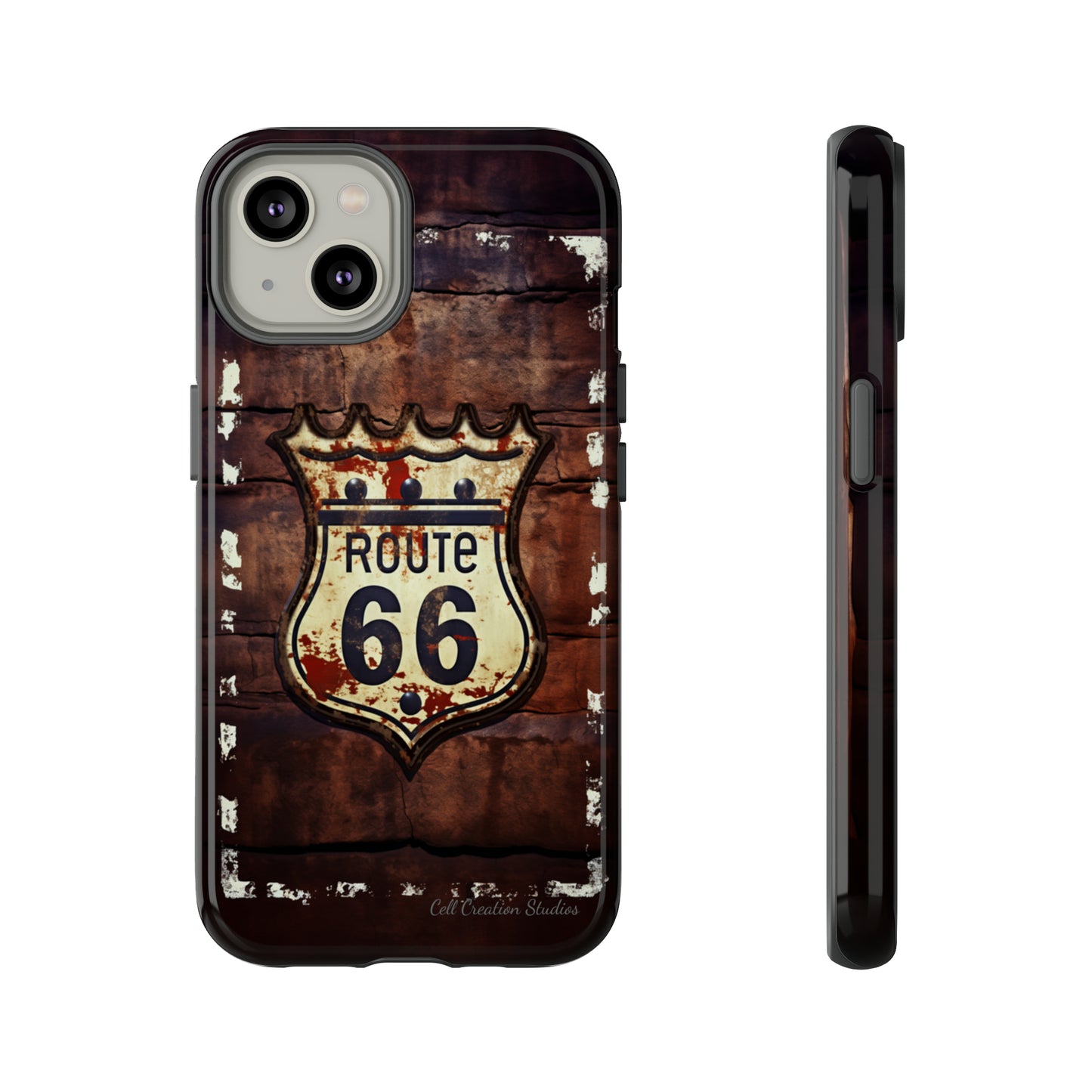 "Retro Route 66" Phone Case -Tough Cases