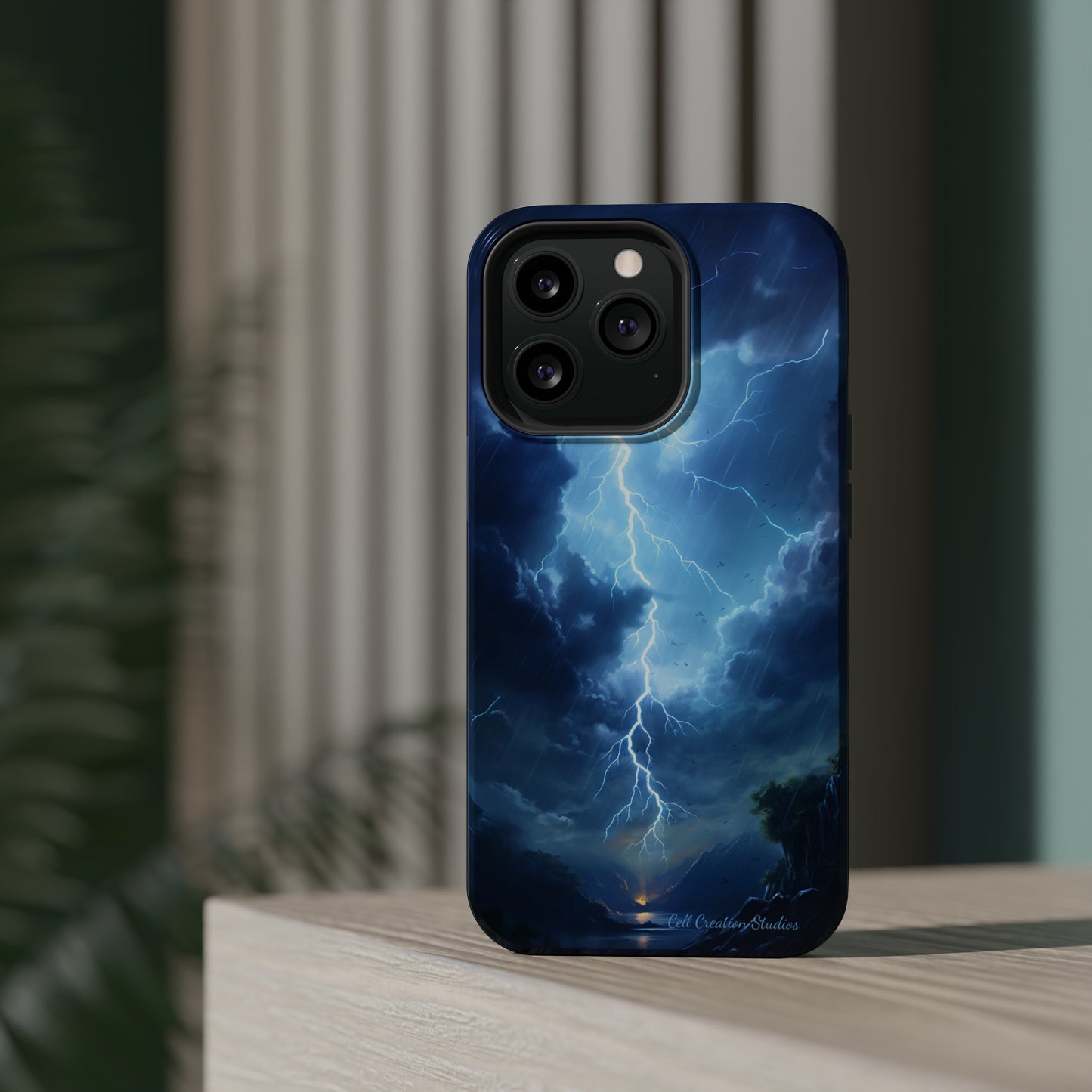 Introducing the "Stormy Serenity" Cell Phone Case – Embrace Nature -MagSafe Tough Cases