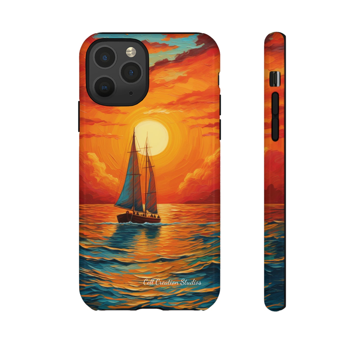 "Sailboat Sunset" - Tough iPhone Cases