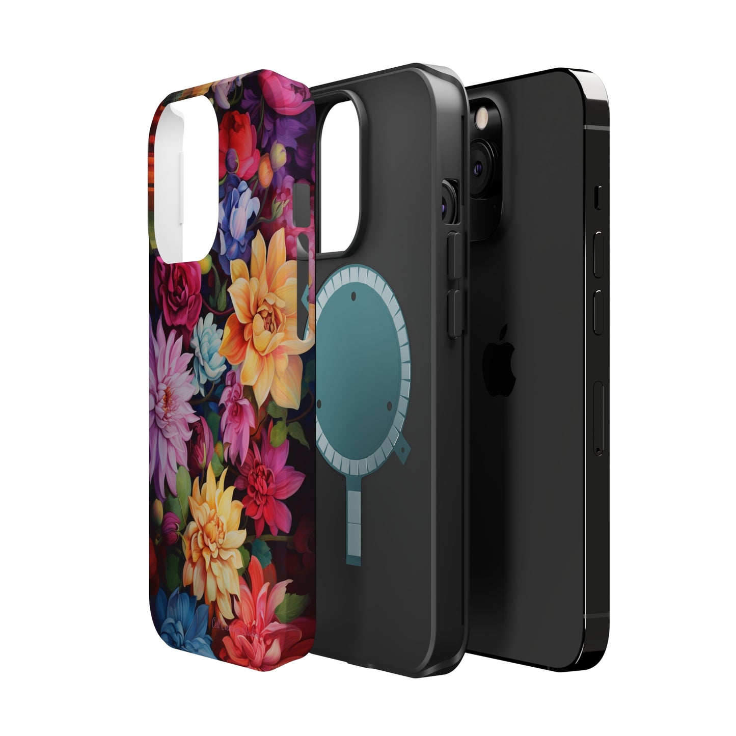 Introducing the "Blossom Beauty" Cell Phone Case – Elevate Your Style with Floral Charm -MagSafe Tough Cases