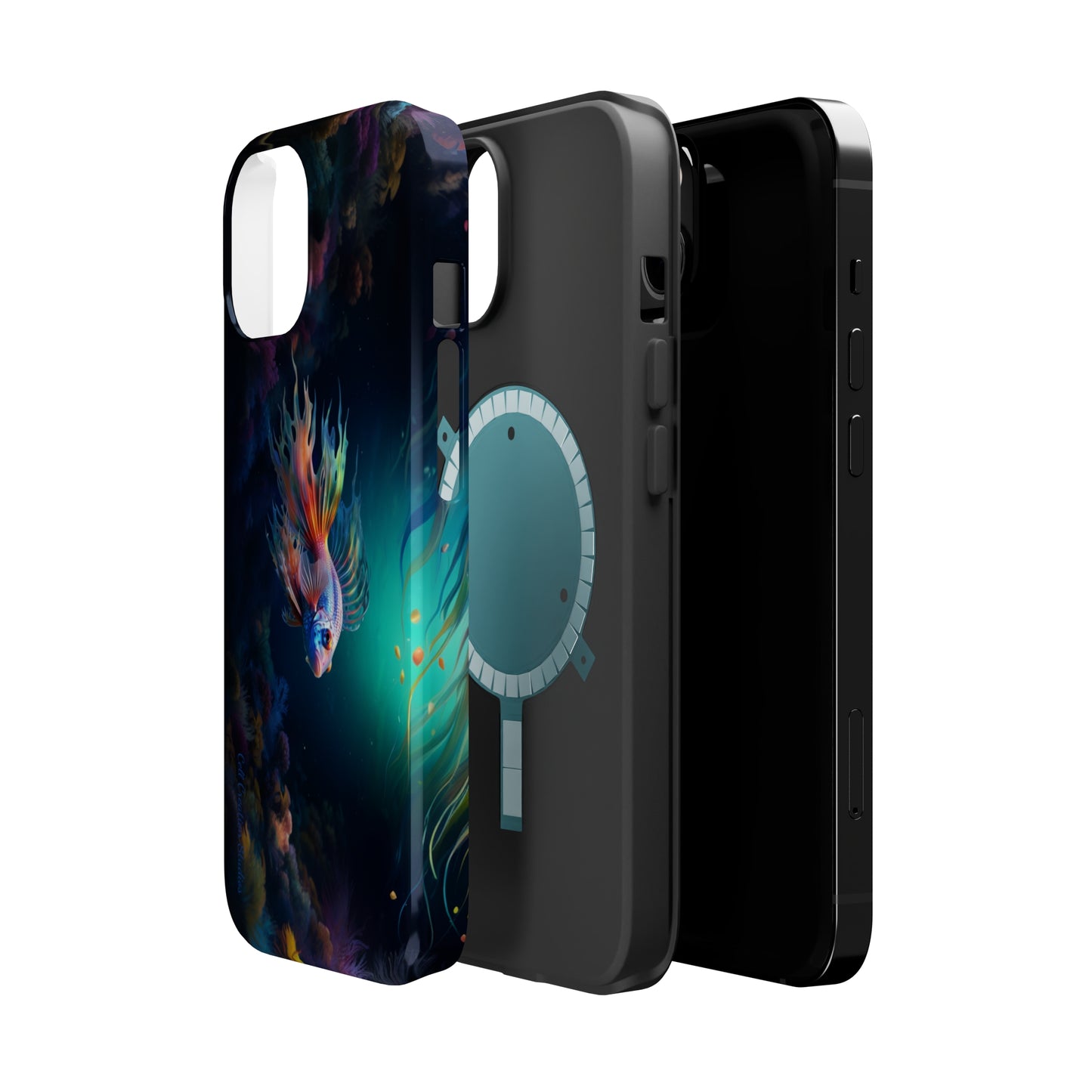 Introducing the "Aquatic Serenity" Cell Phone Case – Dive into Tranquil Waters! -MagSafe Tough Cases
