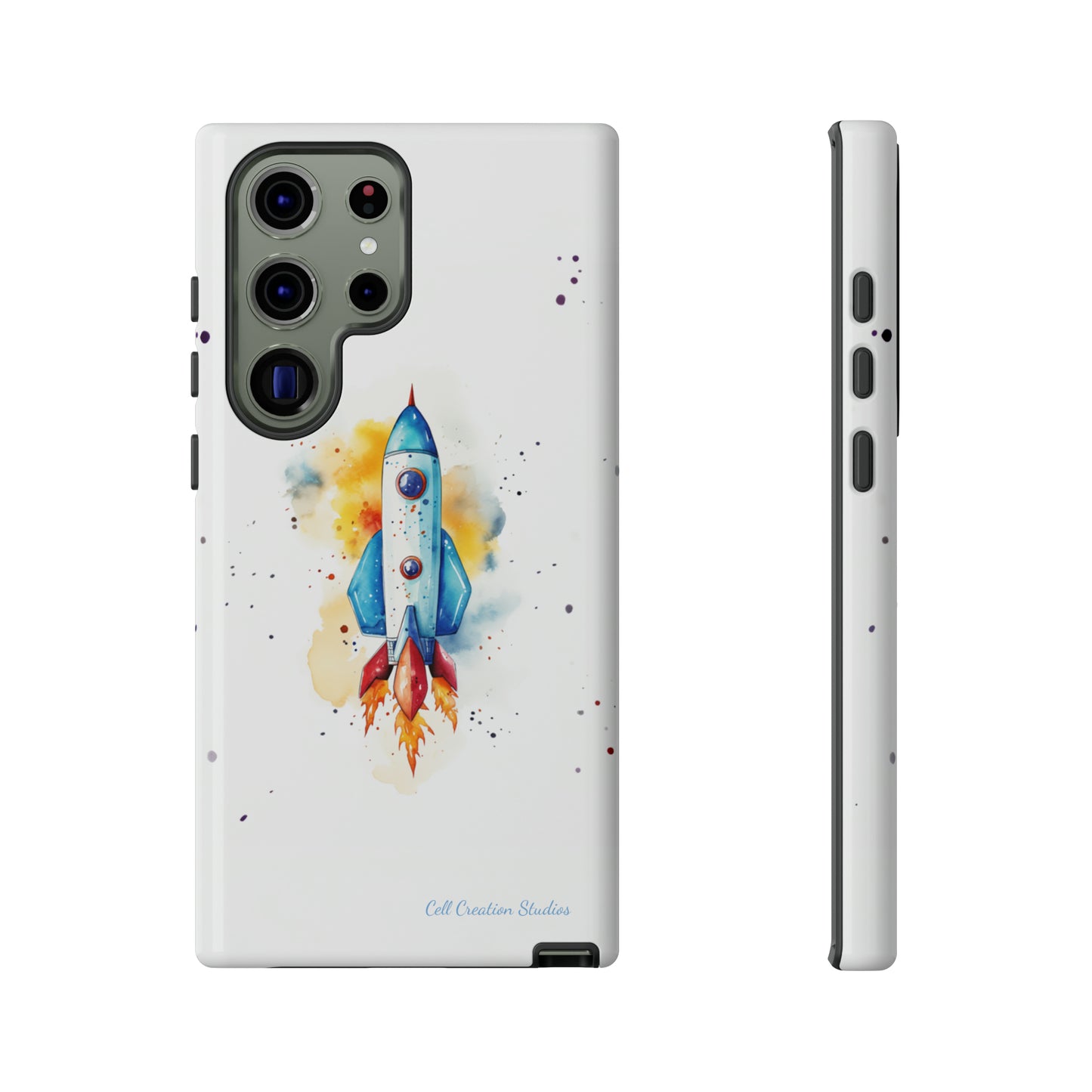 Introducing our "Cosmic Rocket" Cell Phone Case – Where Style Meets Adventure -Tough Cases