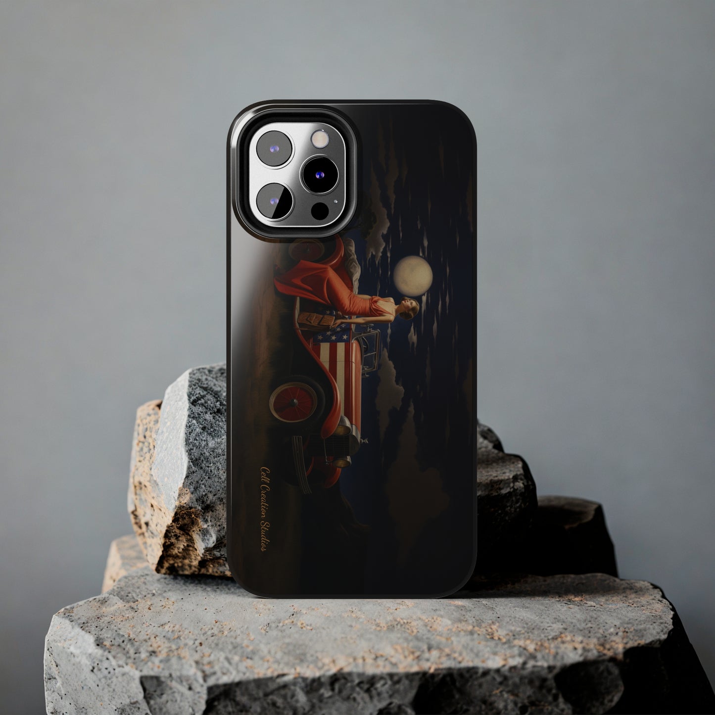 Introducing the "Desert Dreamer - 1920s Americana" Cell Phone Case – Embrace Nostalgic Elegance with Vintage Desert Charm -Tough Phone Cases