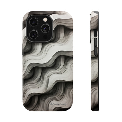 The "Geometric Waves" Cell Phone Case -MagSafe Tough Cases