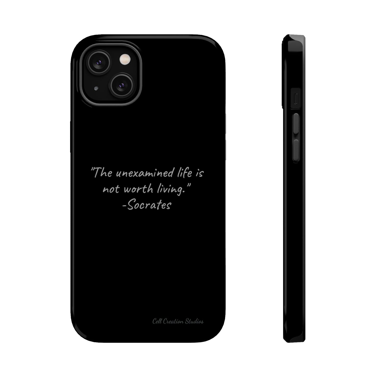 "Life's Examination" Socrates Quote Phone Case -MagSafe Tough Cases