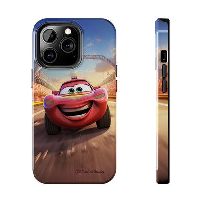 The "Smiling Red Racer" Phone Case -Tough Phone Cases