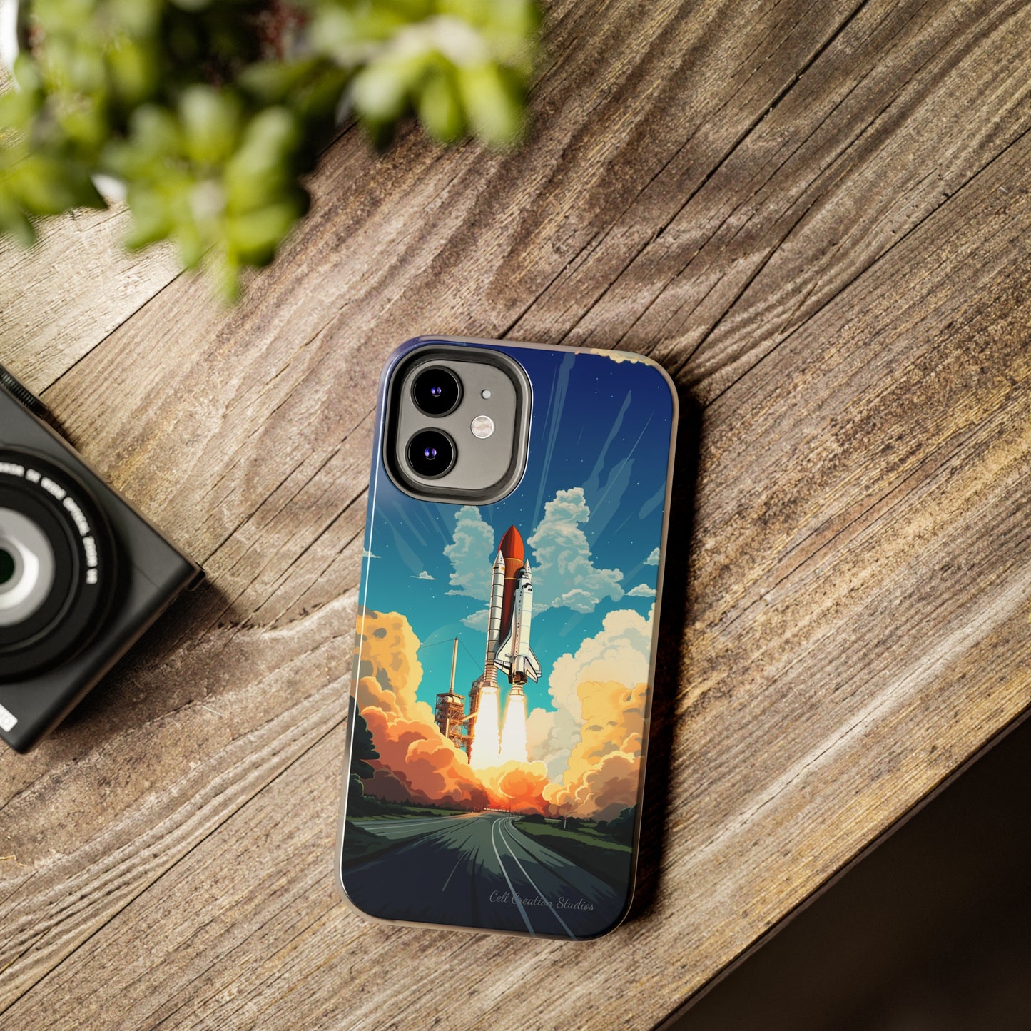 Introducing the "NASA Space Shuttle Launch" Cell Phone Case – Elevate Your Style to New Heights -Tough Phone Cases