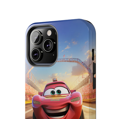 The "Smiling Red Racer" Phone Case -Tough Phone Cases