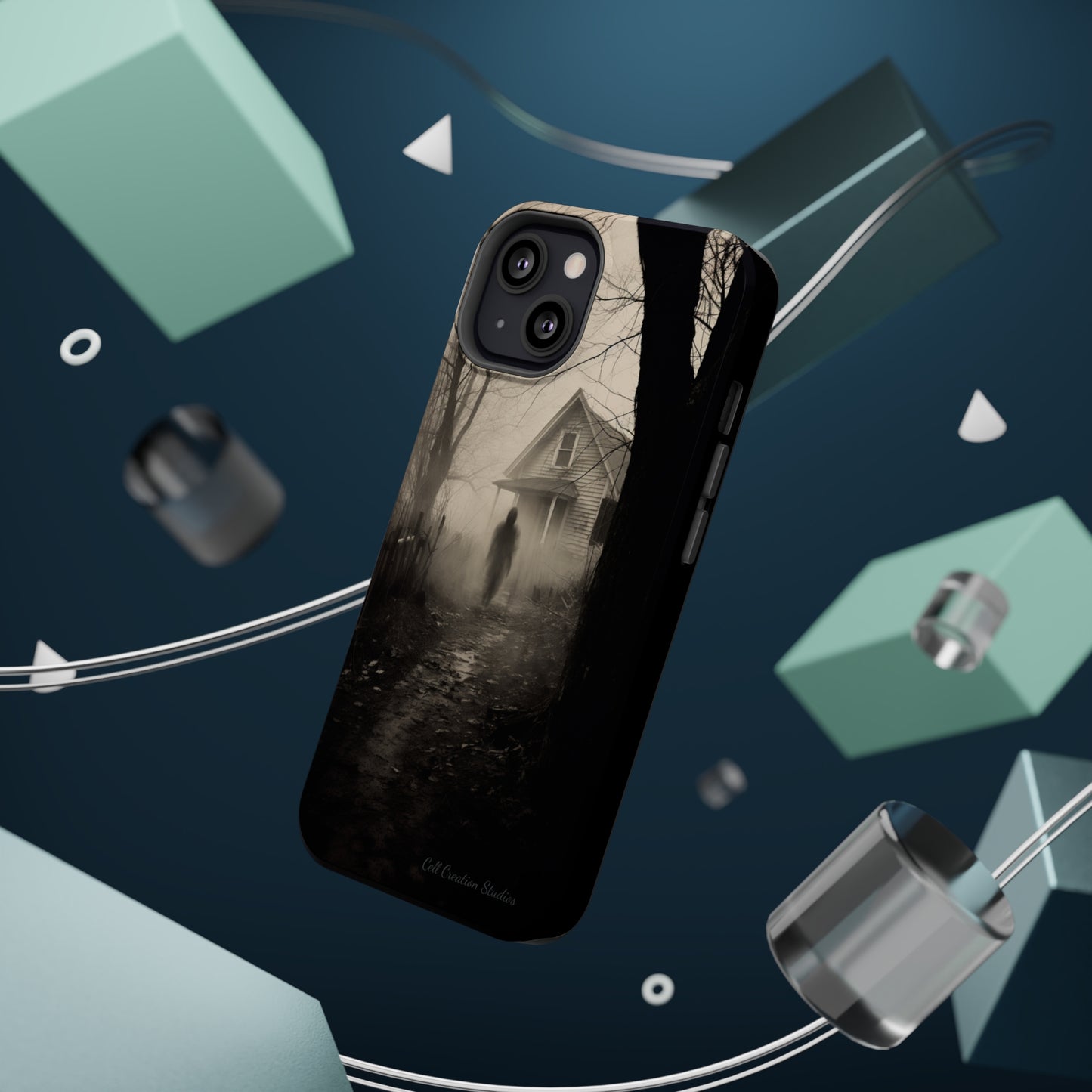 Introducing the "Ethereal Encounter" Cell Phone Case – Unveil the Mystery of the Ghostly Presence -MagSafe Tough Cases