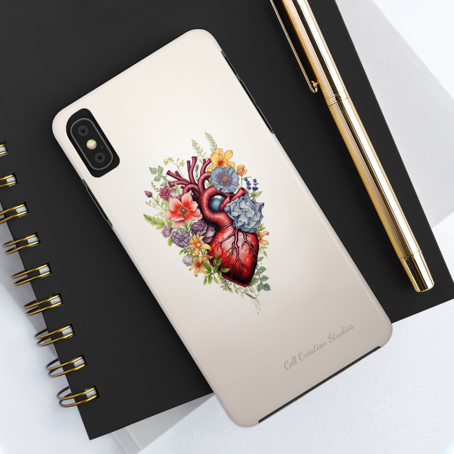 "Blooming Hearts" -Tough iPhone Cases