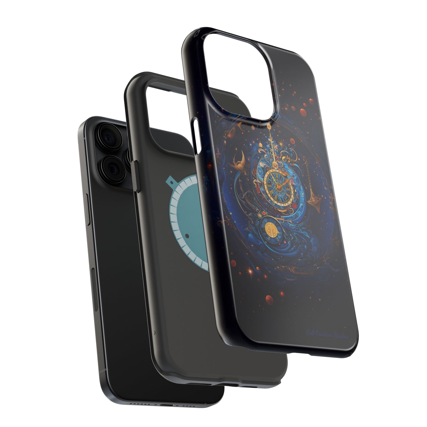 "Cosmic Clock Elegance" -MagSafe Tough iPhone Cases