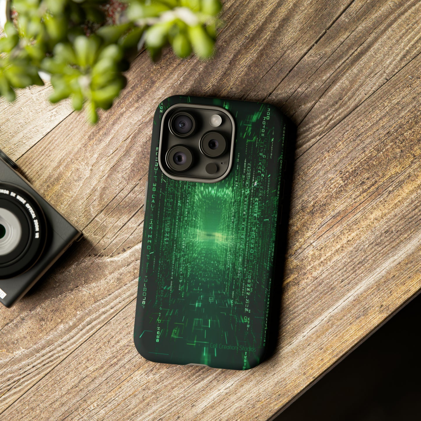 Introducing our "Digital Code Stream" Cell Phone Case – where style meets technology for your device's protection -Tough Cases