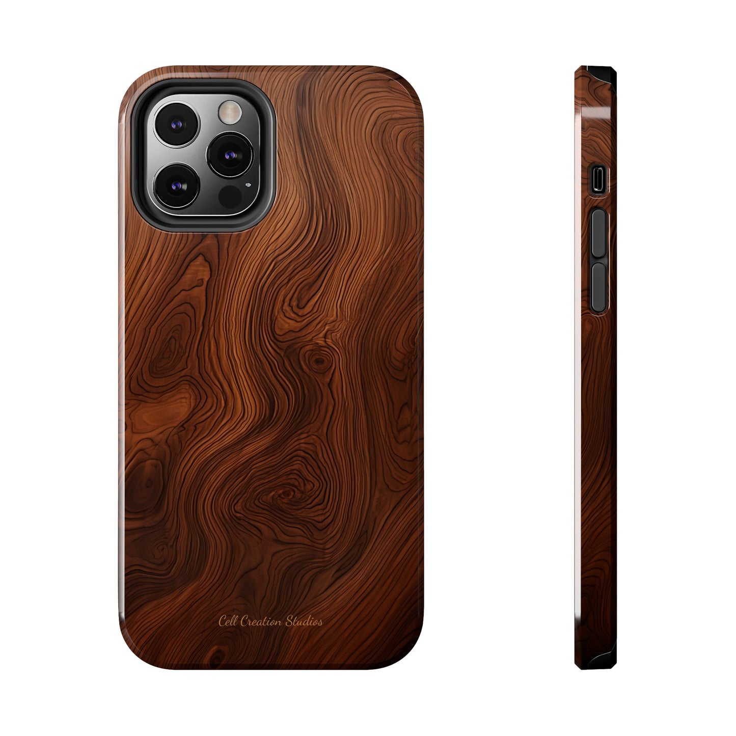 Introducing the "Natural Woodgrain" Cell Phone Case – Embrace Organic Beauty with Wood Pattern Design -Tough Phone Cases