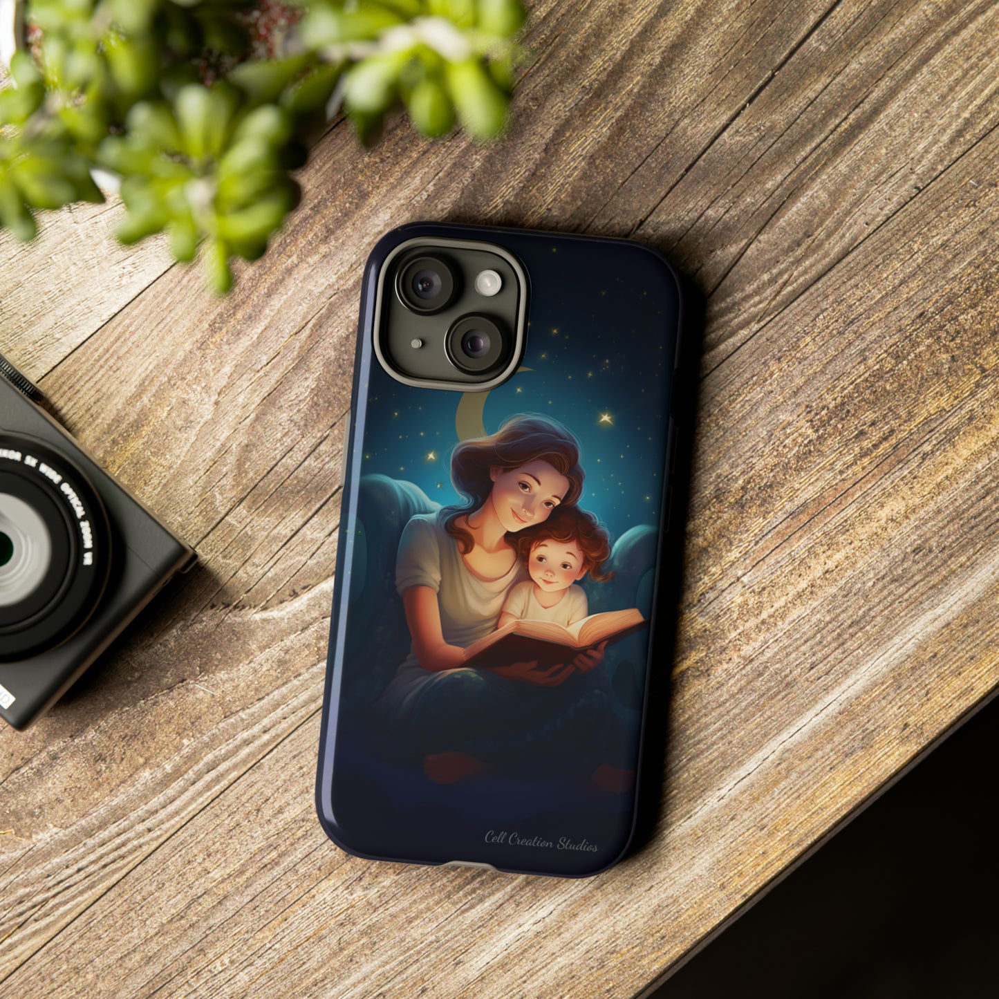 Introducing the "Bedtime Story Bliss" Cell Phone Case – Cherish Heartwarming Moments with Every Glance -Tough Cases