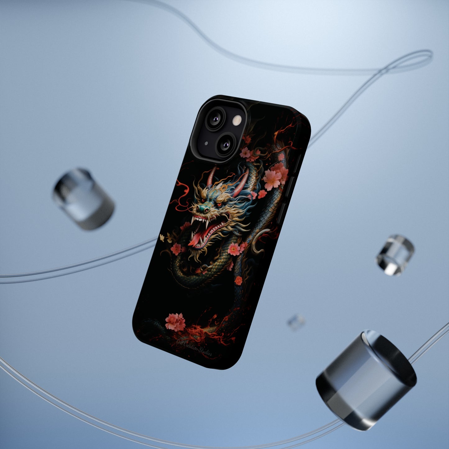 Introducing the "Mystical Japanese Dragon" Cell Phone Case – Unleash the Dragon's Power -MagSafe Tough Cases