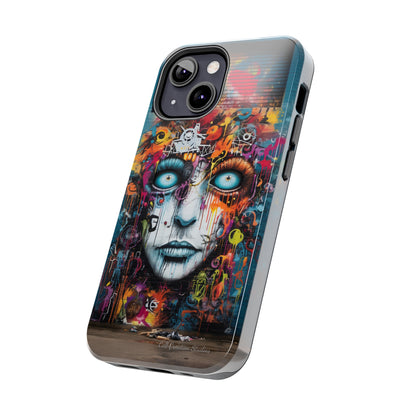 Elevate Your Style with our "Graffiti Face Concrete Wall" Phone Case -Tough Phone Cases