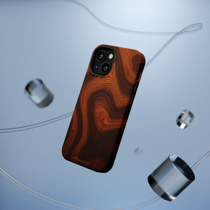 Introducing the "Natural Woodgrain" Cell Phone Case – Embrace Organic Beauty with Wood Pattern Design -MagSafe Tough Cases