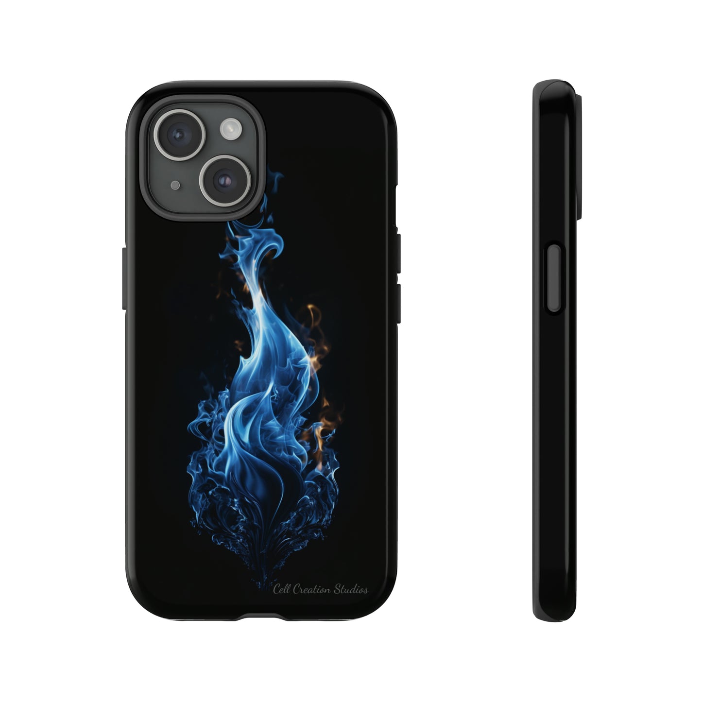 "Blue Flame" Phone Case: Ignite Your Style with Fiery Elegance -Tough Cases