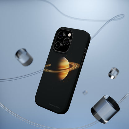 Introducing the "Saturn's Elegance" Cell Phone Case – A Cosmic Masterpiece -MagSafe Tough Cases