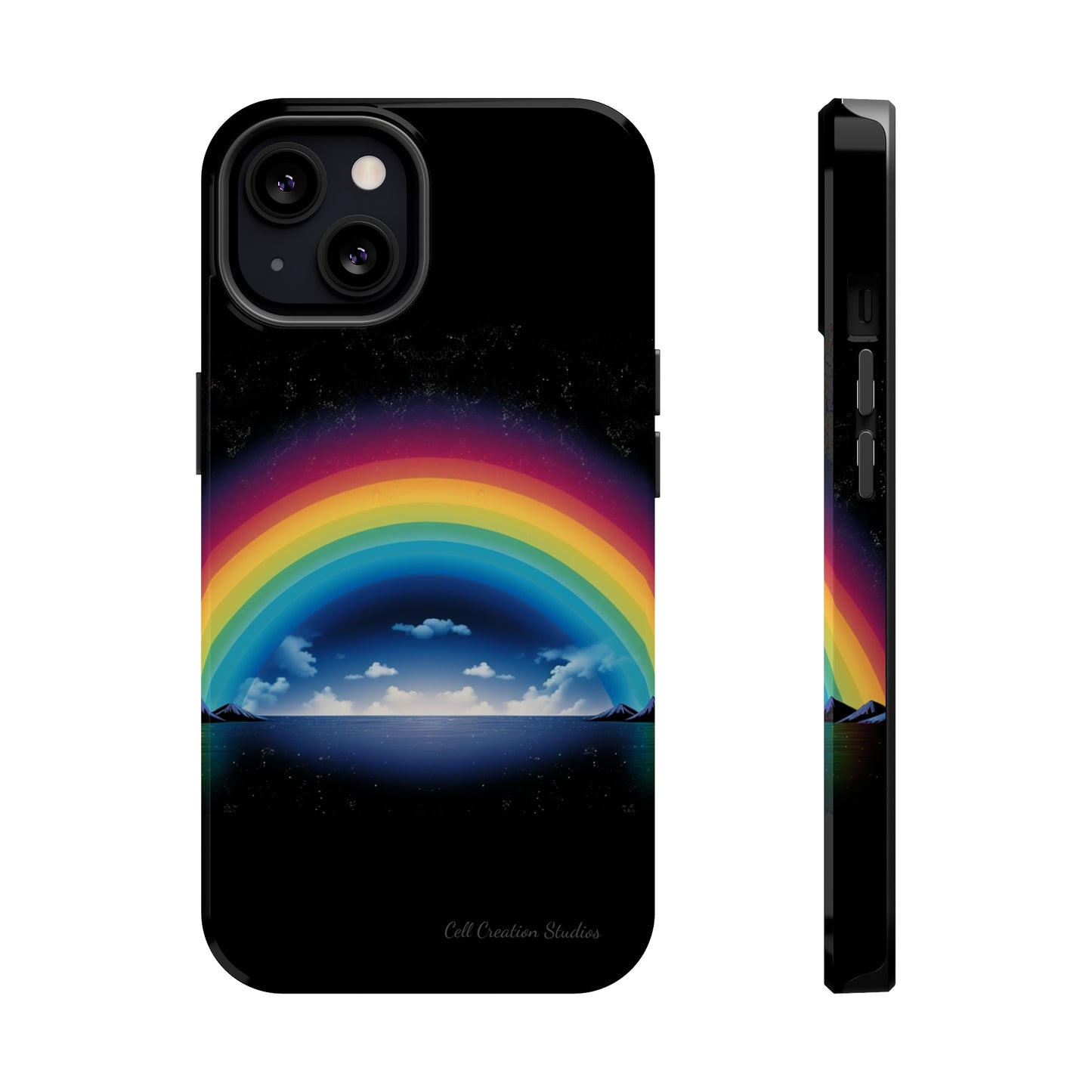 "Vibrant Skies: Rainbow Sunset" Cell Phone Case -MagSafe Tough Cases