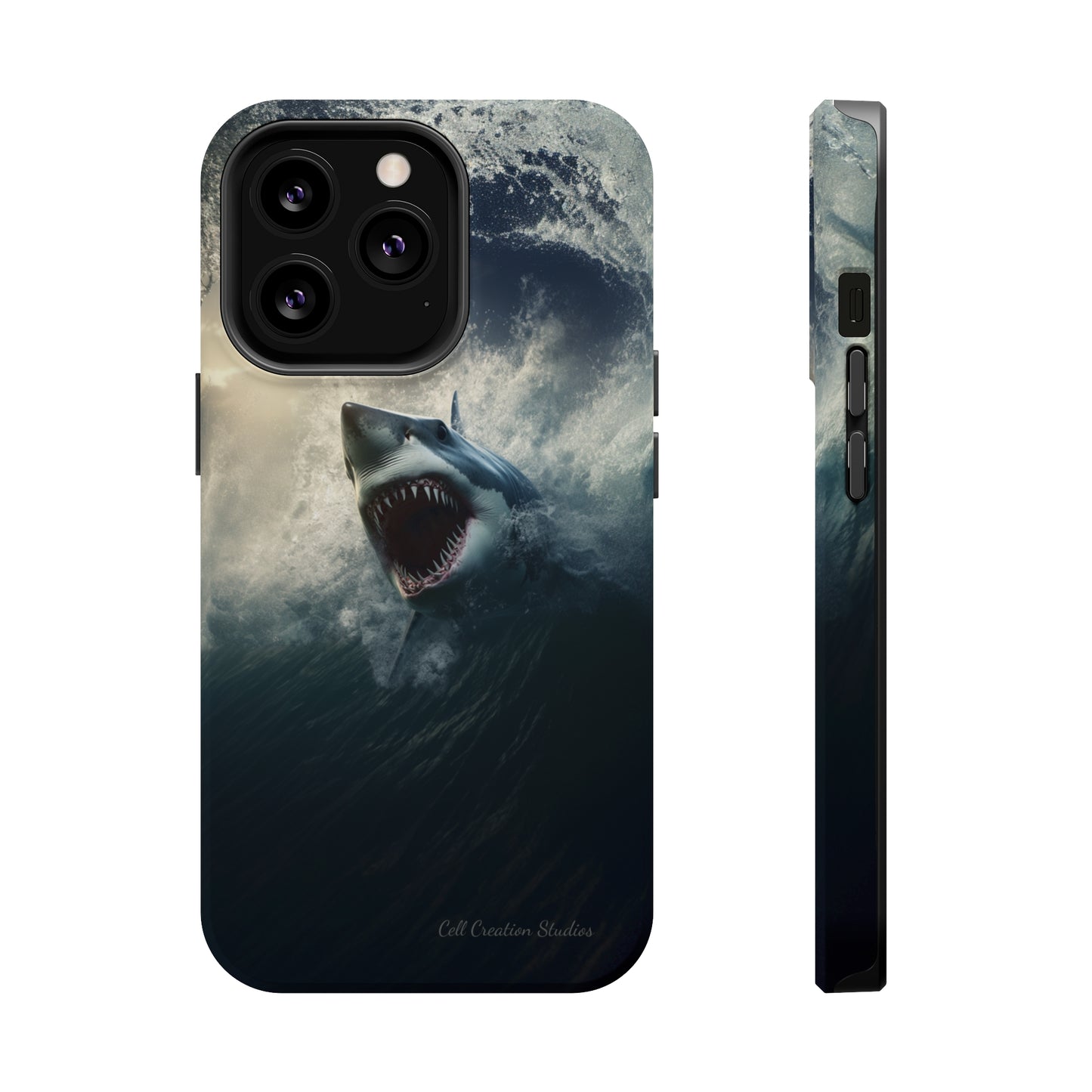 The "Ocean King Great White Shark" Phone Case -MagSafe Tough Cases