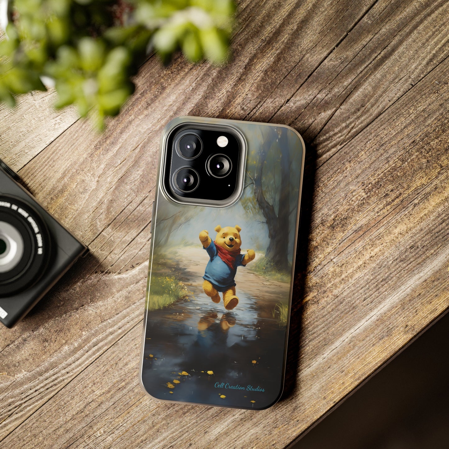 Introducing the "Winnie-The-Pooh Puddle Splash" Cell Phone Case – A Splash of Nostalgic Fun -Tough Phone Cases