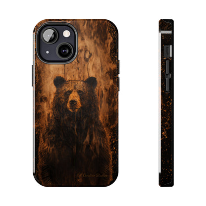 "Bear Wood Grain"-Tough Phone Cases